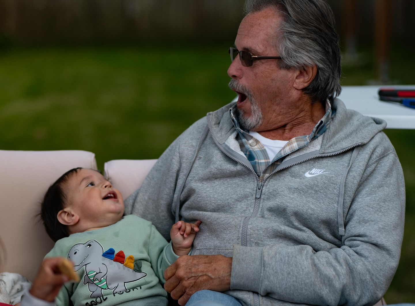Dad and Memphis together